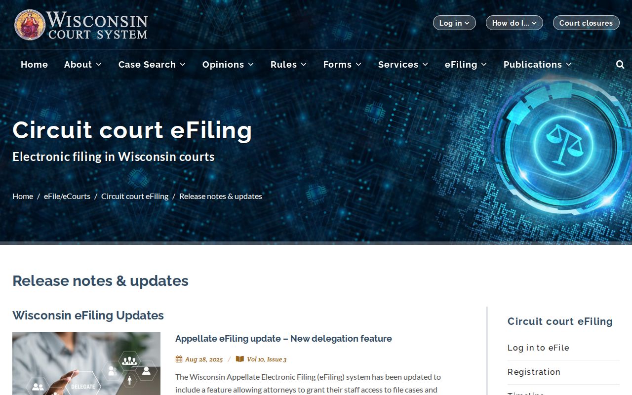 Iron County case lookup circuit eFiling update archive