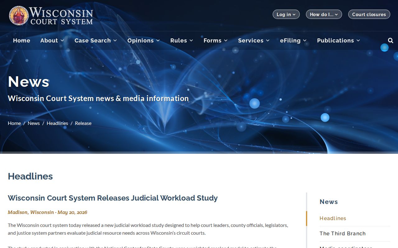 Iron County case lookup judicial workload study news